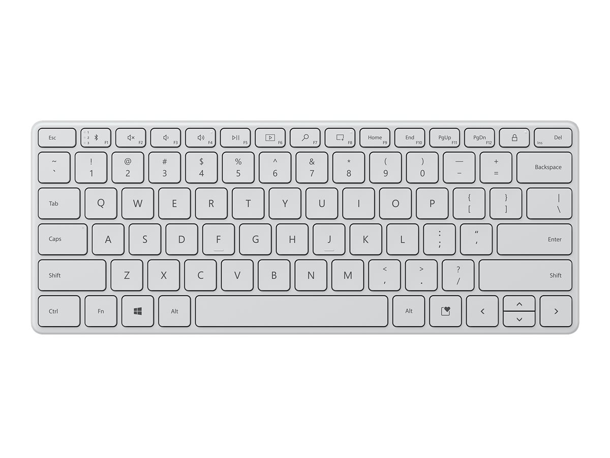 Clavier Microsoft Designer Compact Keyboard Blanc Glacier